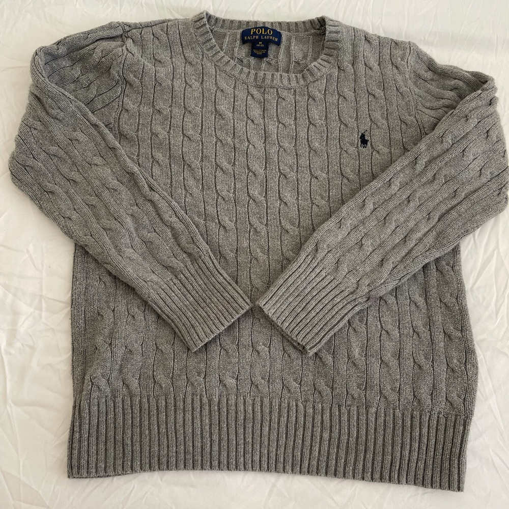 Big boys Polo Raph Lauren knit cotton sweater M(12)
